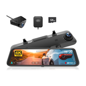 دوربین آینه‌ای WOLFBOX G850 | 4K با کنترل صوتی