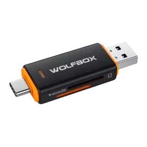 کارت‌خوان دوکاره WOLFBOX USB‑C + USB‑A